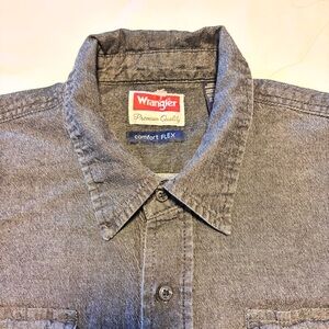 Wrangler Charcoal Comfort Flex Shirt Jacket